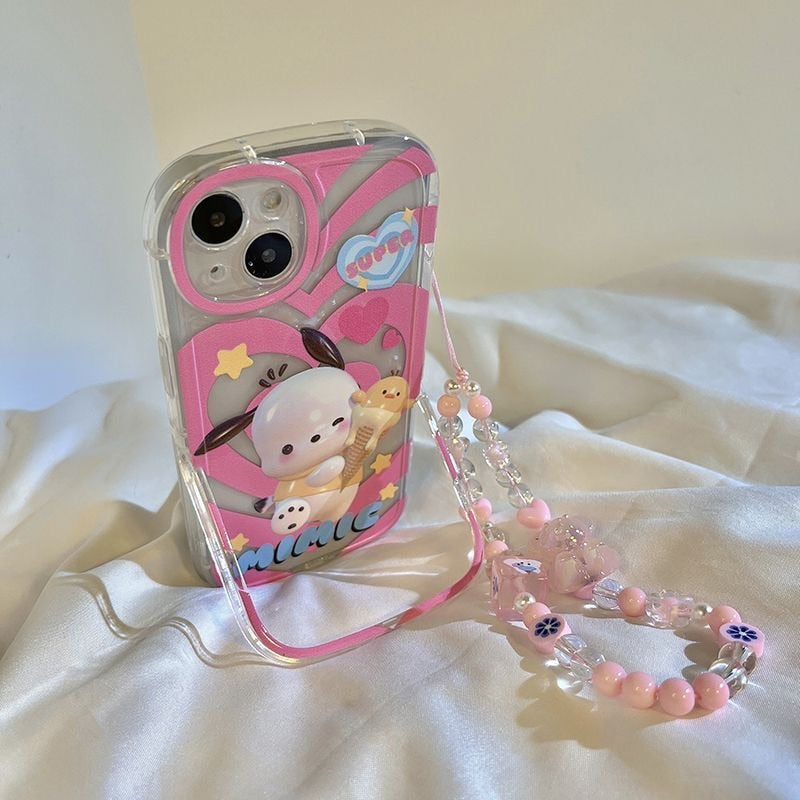 Sweet Pocha and Cinna iPhone Case With Chain