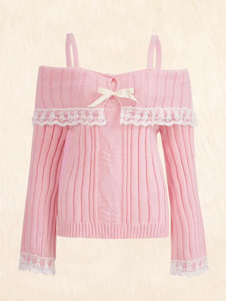 Knit Pink Princess Sweater