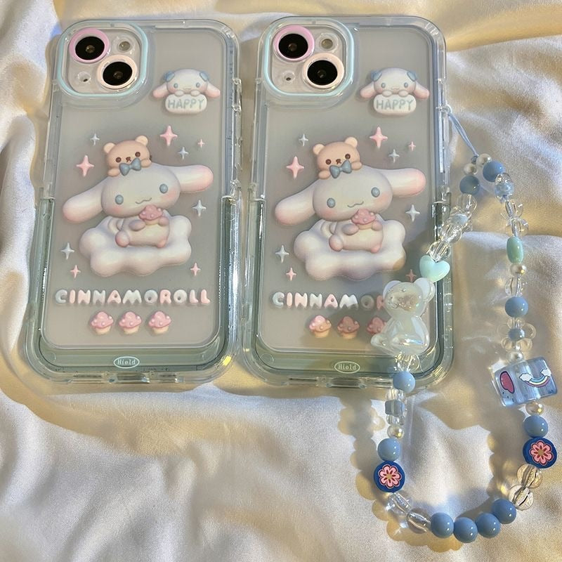 Kawaii Cinna iPhone Case With Chain