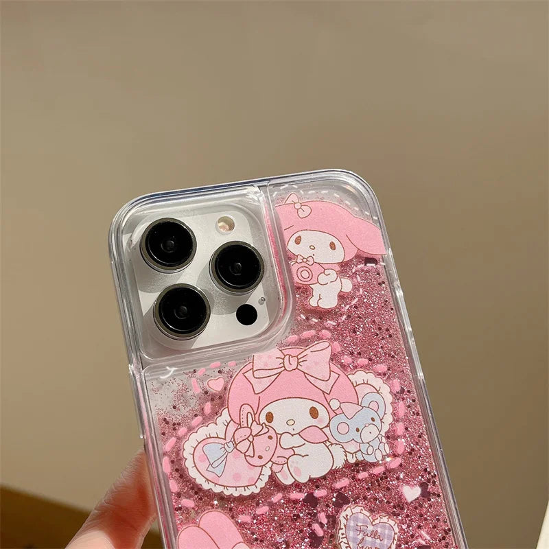Cartoon Quicksand With Chain iPhone Case