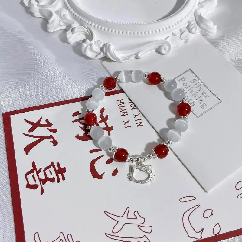 Bracelet Chaton Rouge