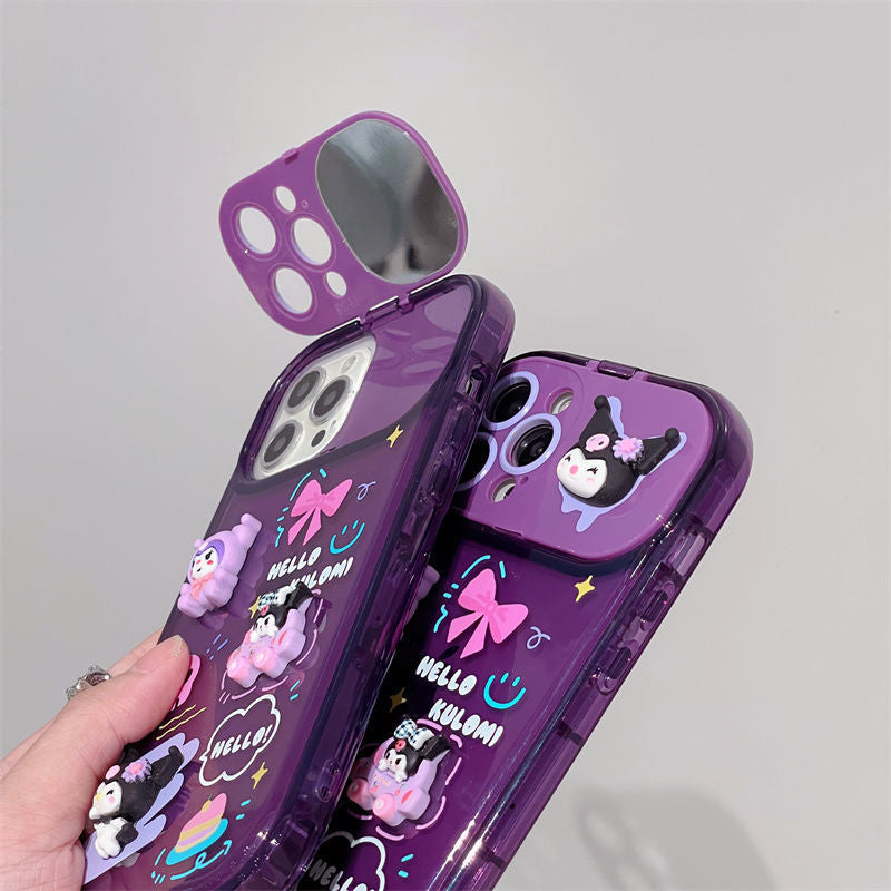 Kawaii Kuro iPhone Case With Pendant