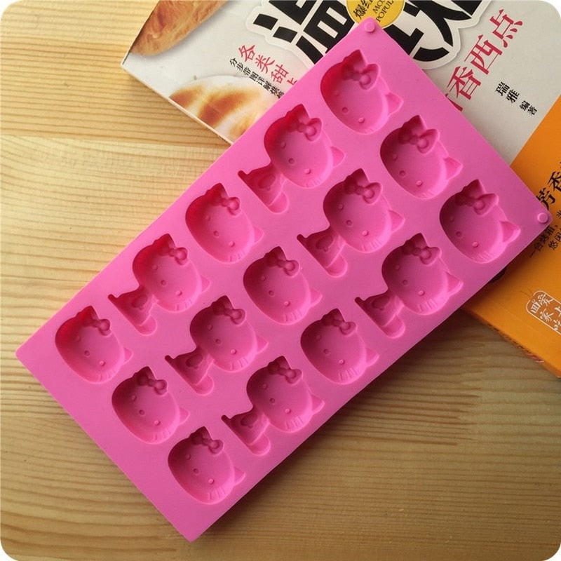 Pink Kitty Silicone Mold