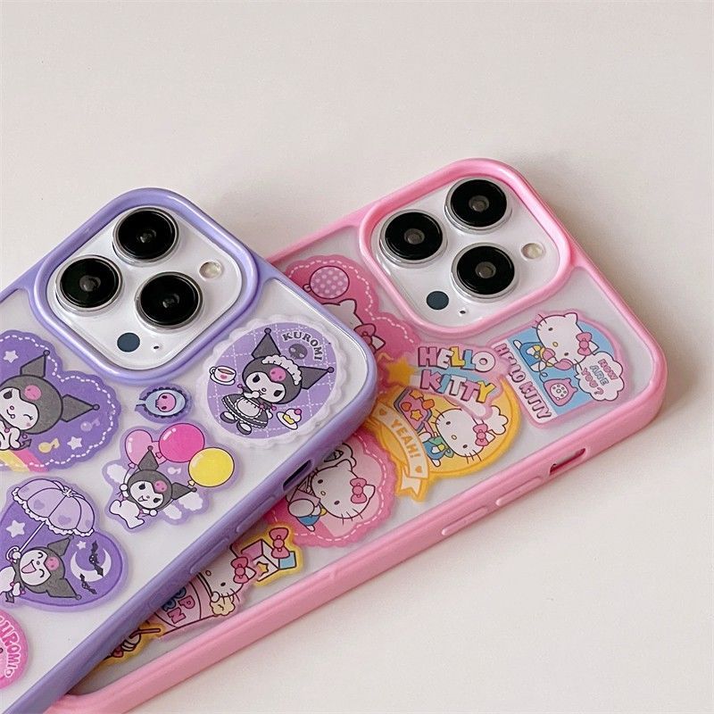 Kitty and Kuro Star iPhone Case