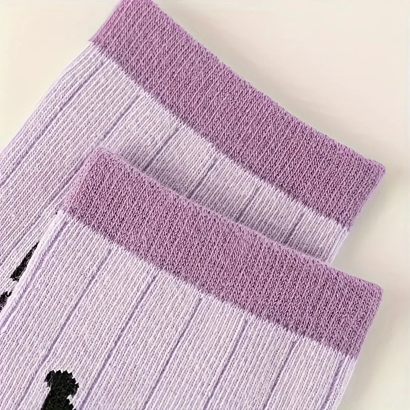 4pcs Kruo Purple Socks