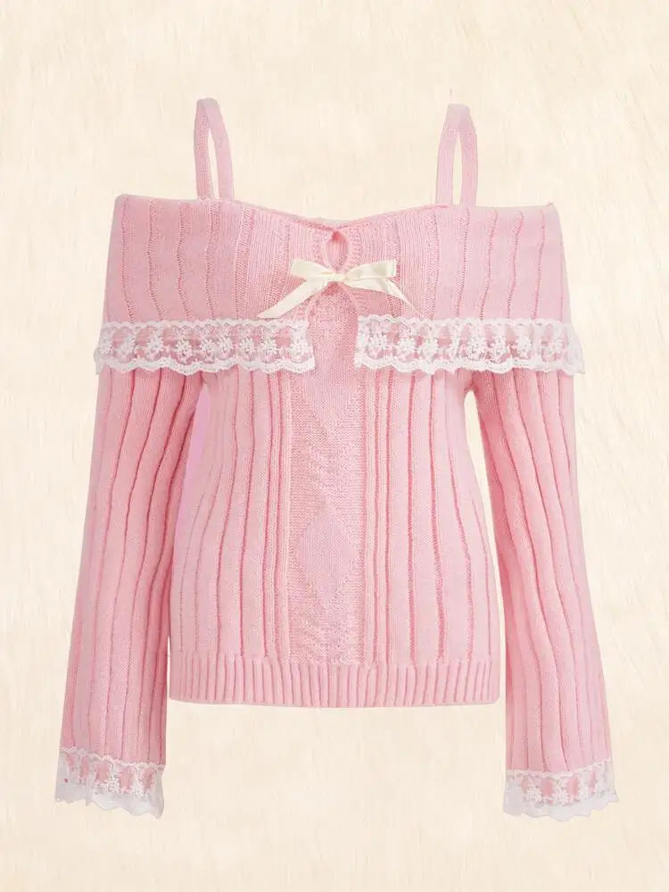 Knit Pink Princess Sweater