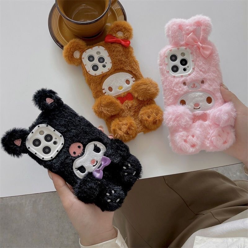 Cartoon Fluffy with Bow iPhone Case