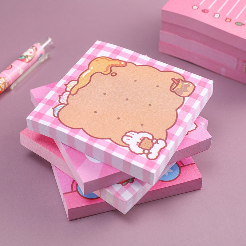 Kawaii Pink Stationery Sticky Notes