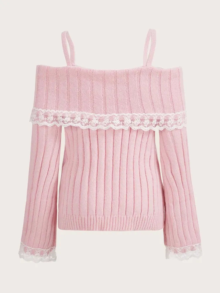 Knit Pink Princess Sweater
