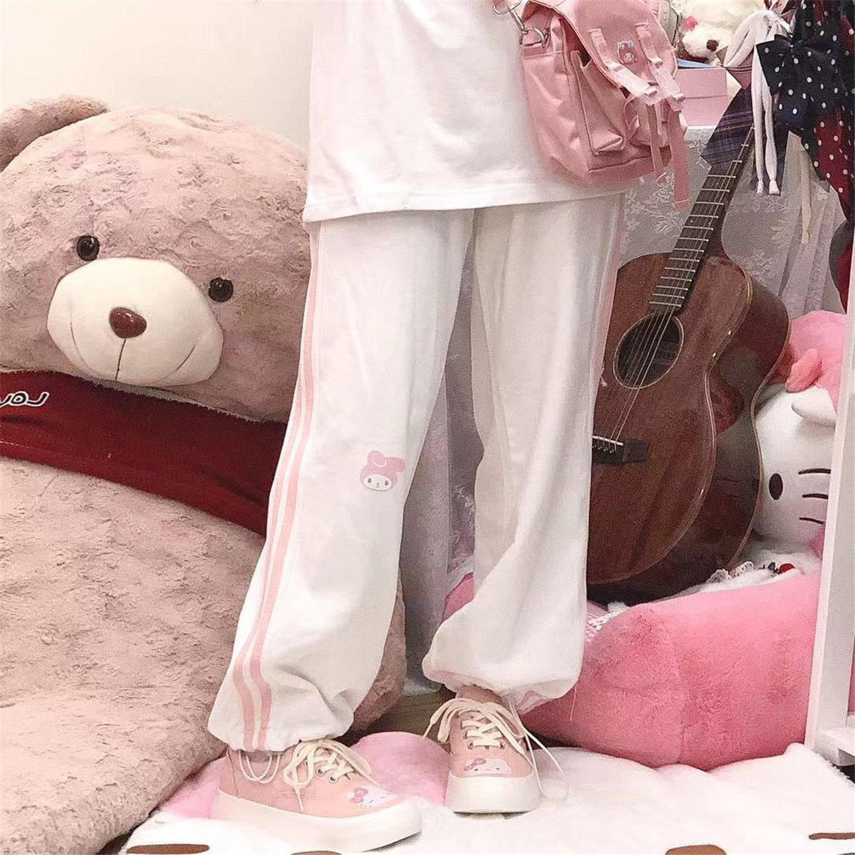 Melo Pink Loose Pants
