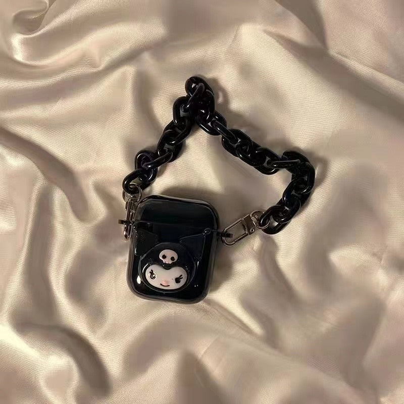 Kitty and Kuro Black Airpods Case
