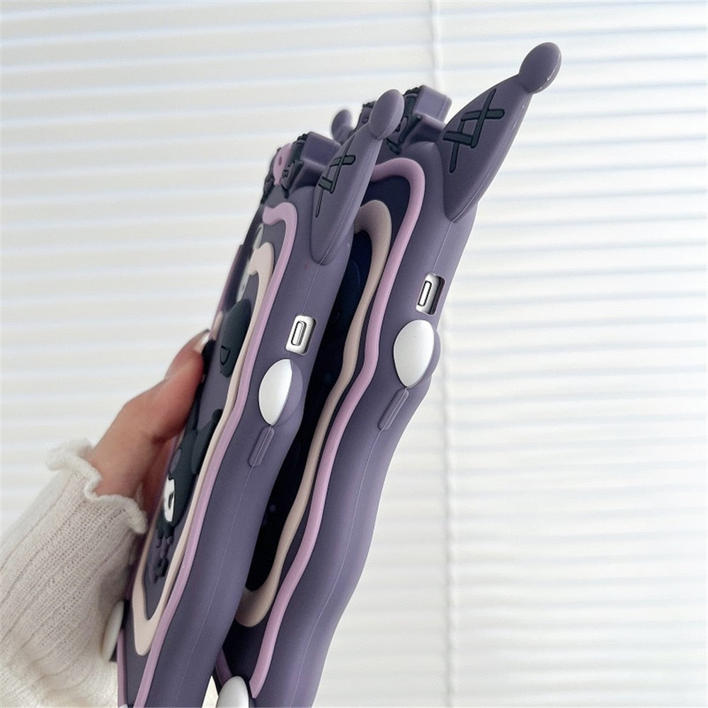 Cute Purple Kuro iPhone Case