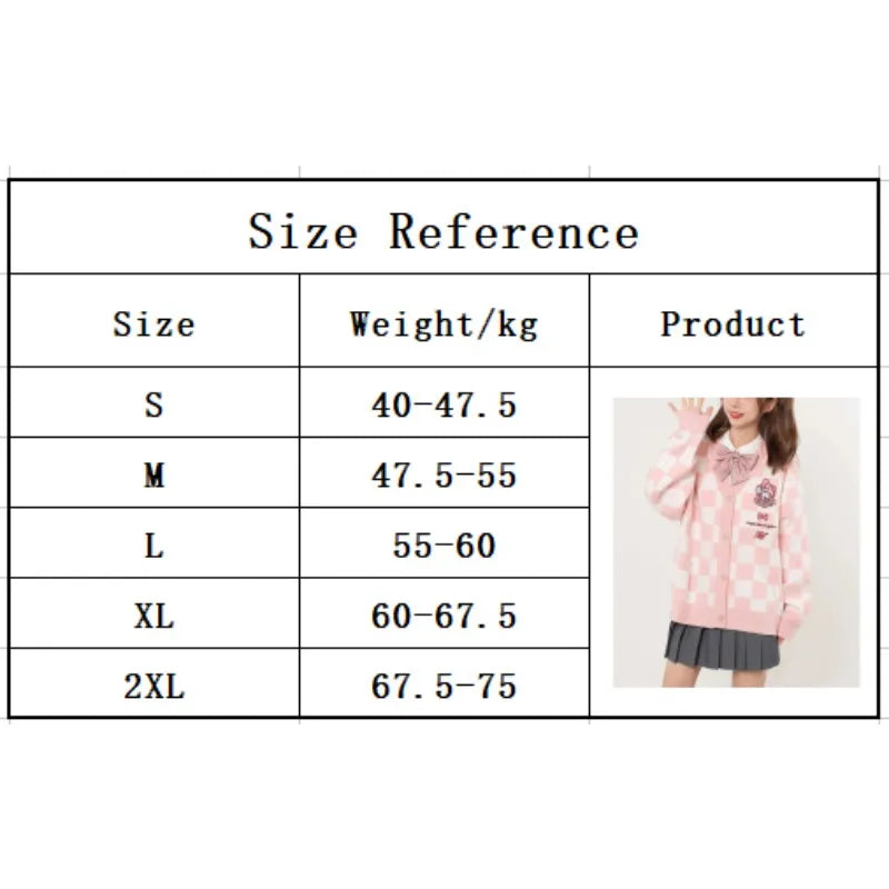 Kawaii Cardigan Checkered