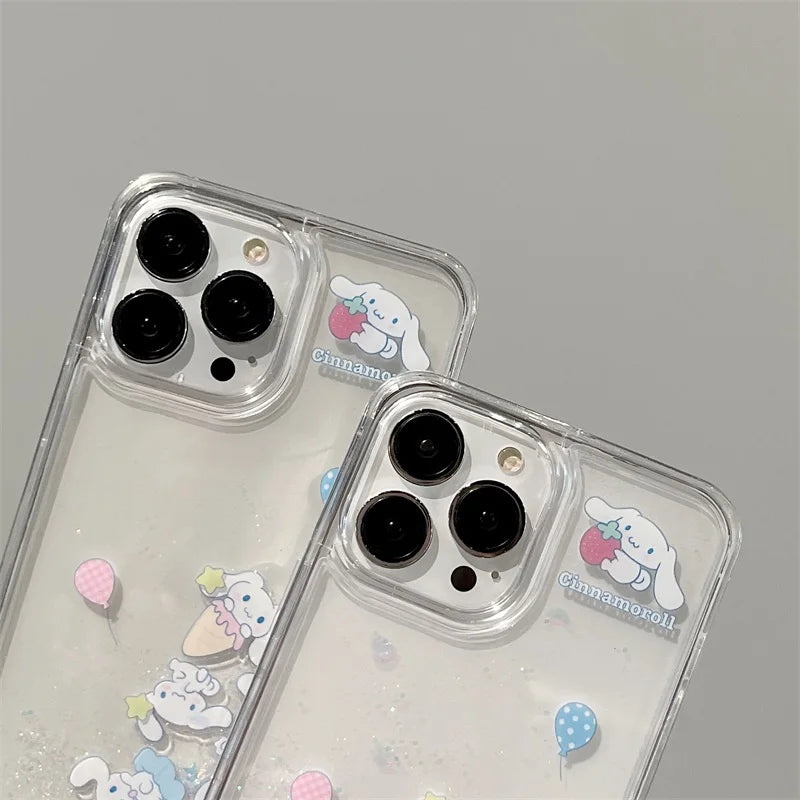 Cute Cinna Quicksand iPhone Case