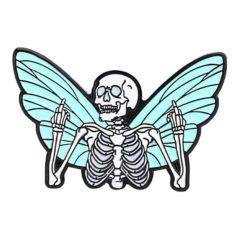 Creepy Pastel Cute Goth Enamel Set Pin