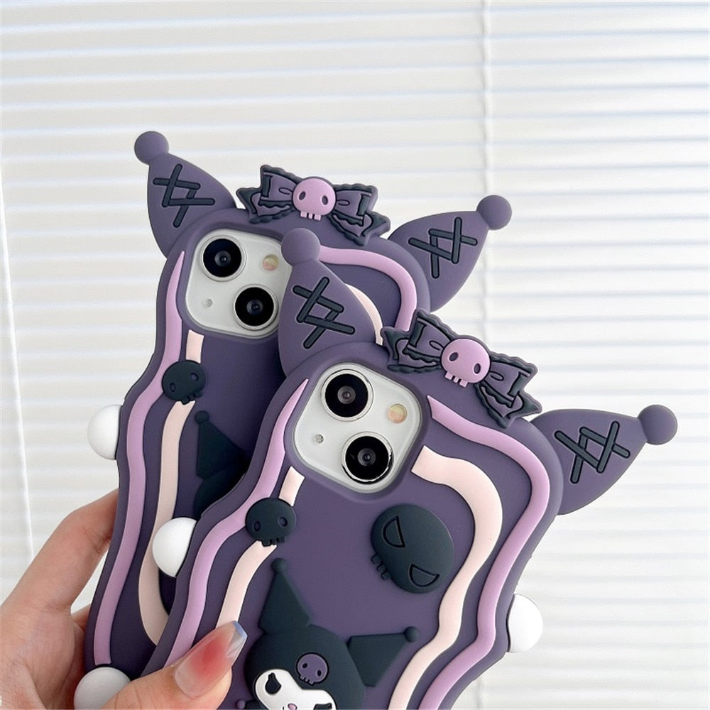Cute Purple Kuro iPhone Case