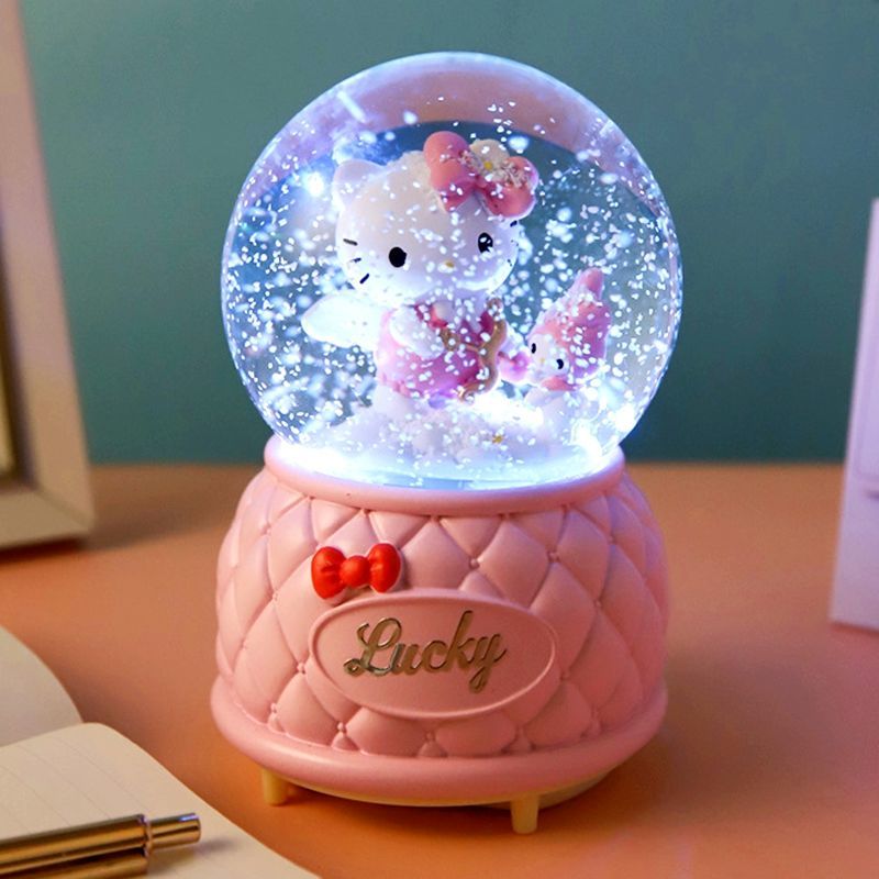 Kitty LED Crystal Music Box