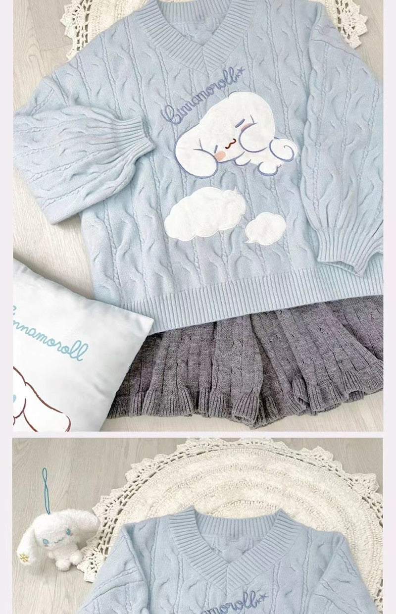 Knit Puppy Sleepy Sweater