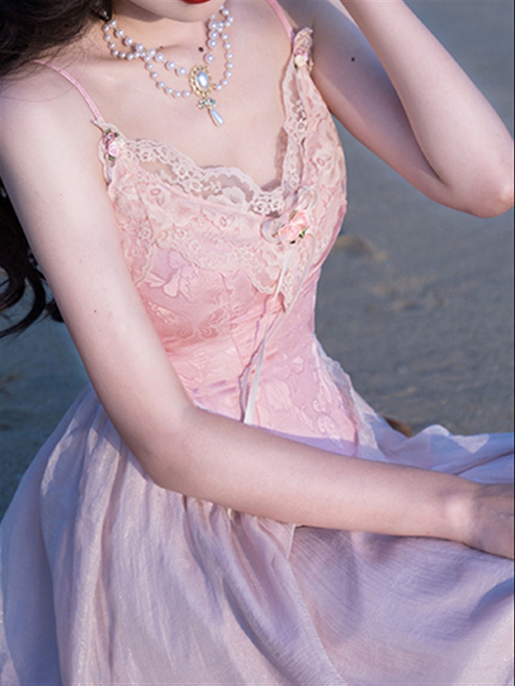 Fairycore Dress Velvet Maxi