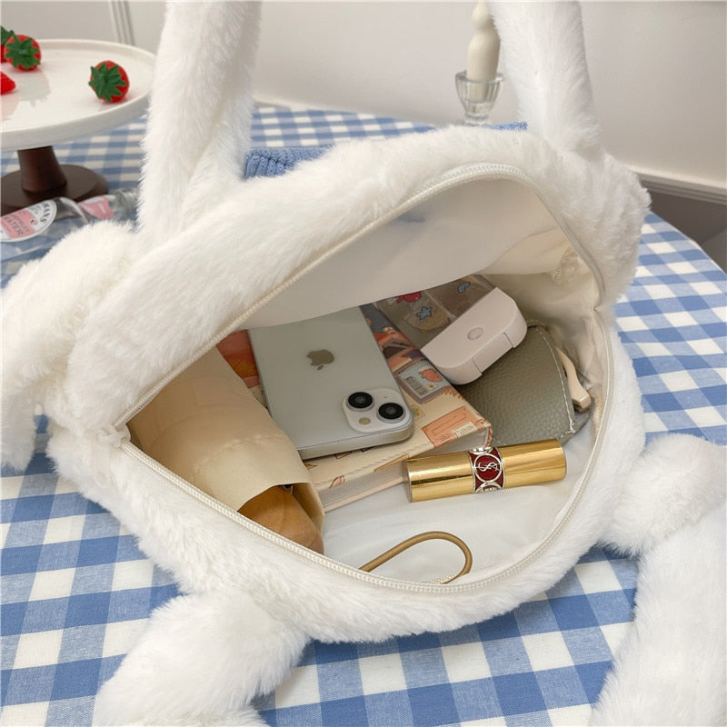 Cute Fluffy Bow Shoulder Bag