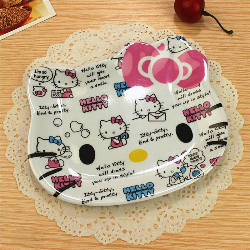 Colorful Kitty Plate