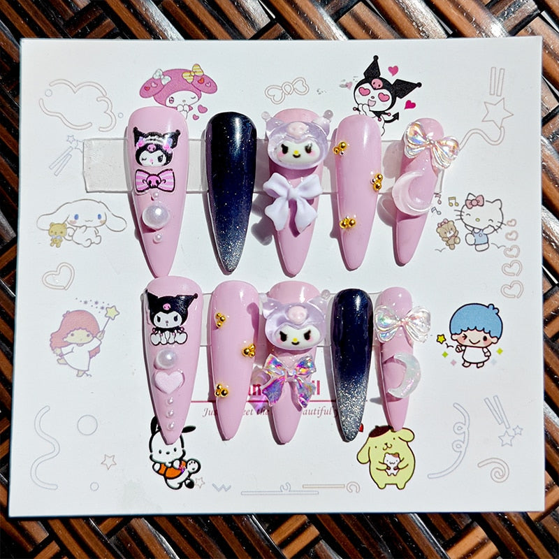 Cartoon Figure Press On Nails
