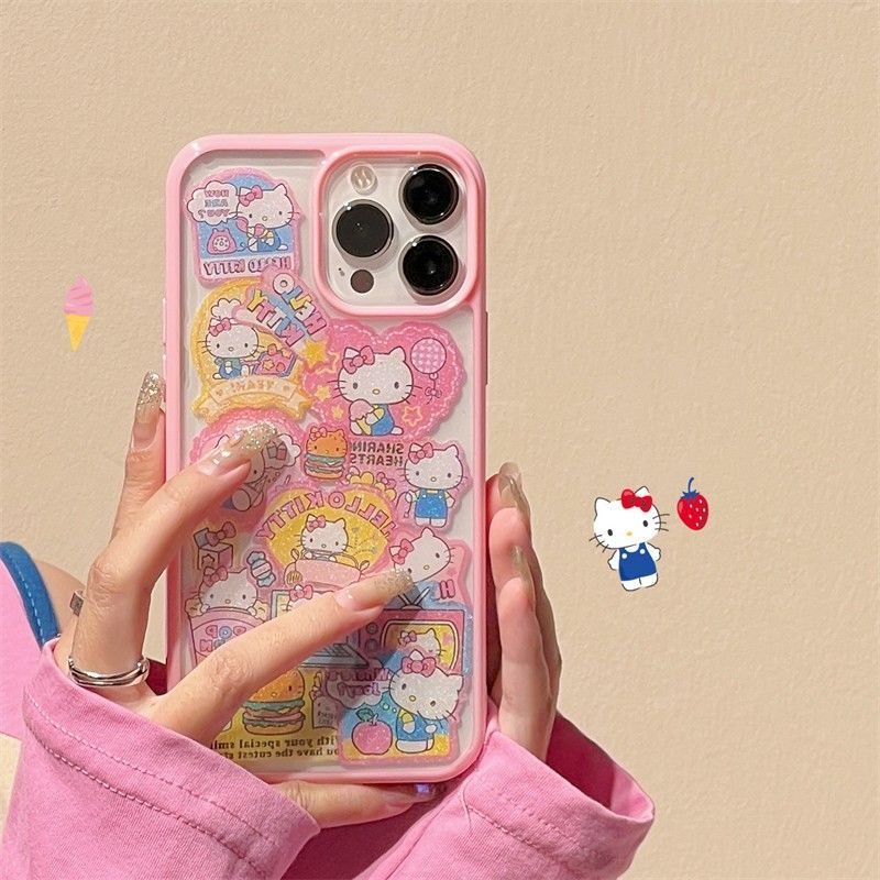 Kitty and Kuro Star iPhone Case