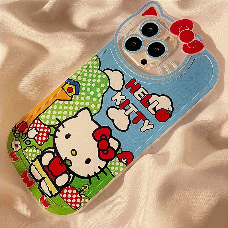 Picnic Kitty iPhone Case