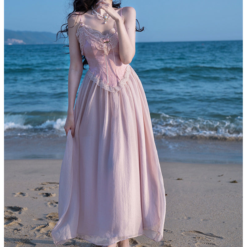 Fairycore Dress Velvet Maxi