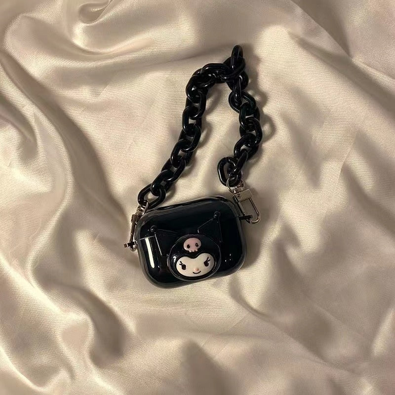 Kitty and Kuro Black Airpods Case