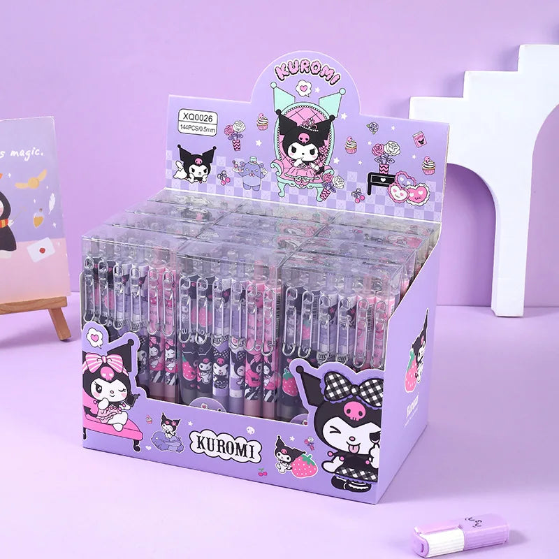 Cartoon Black Ink Gel Pens KI407