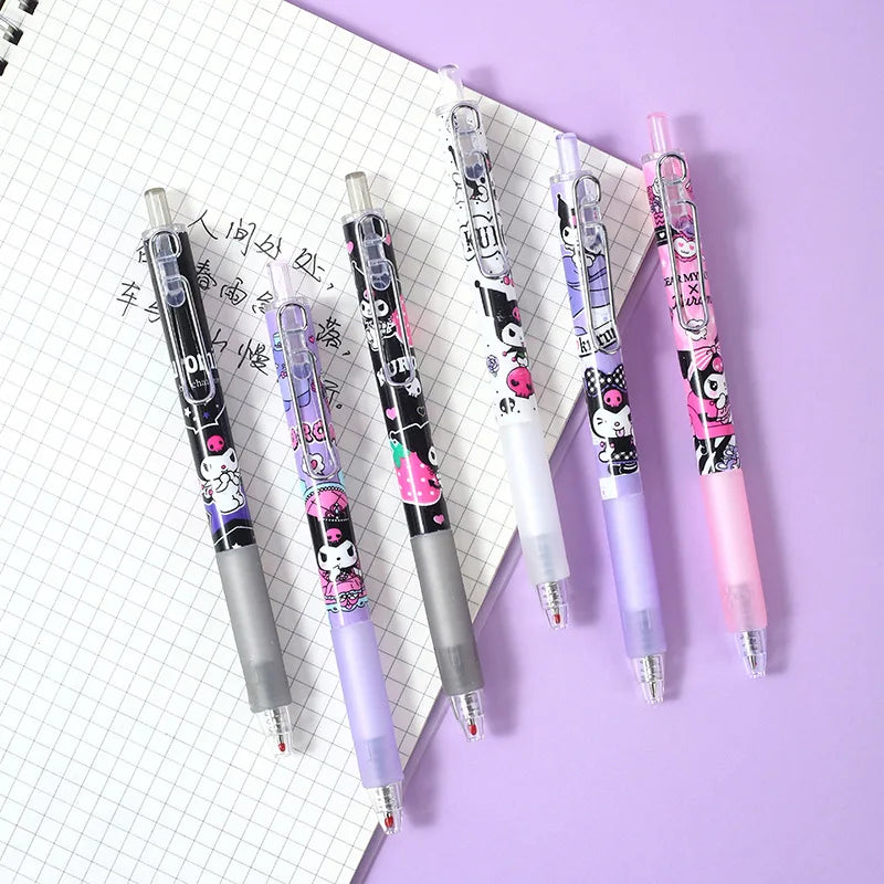 Cartoon Black Ink Gel Pens KI407