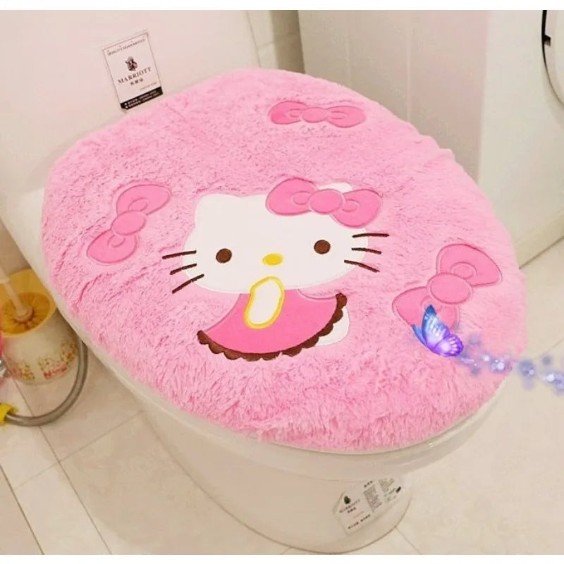 Pink Kitty Toilet Set KI469