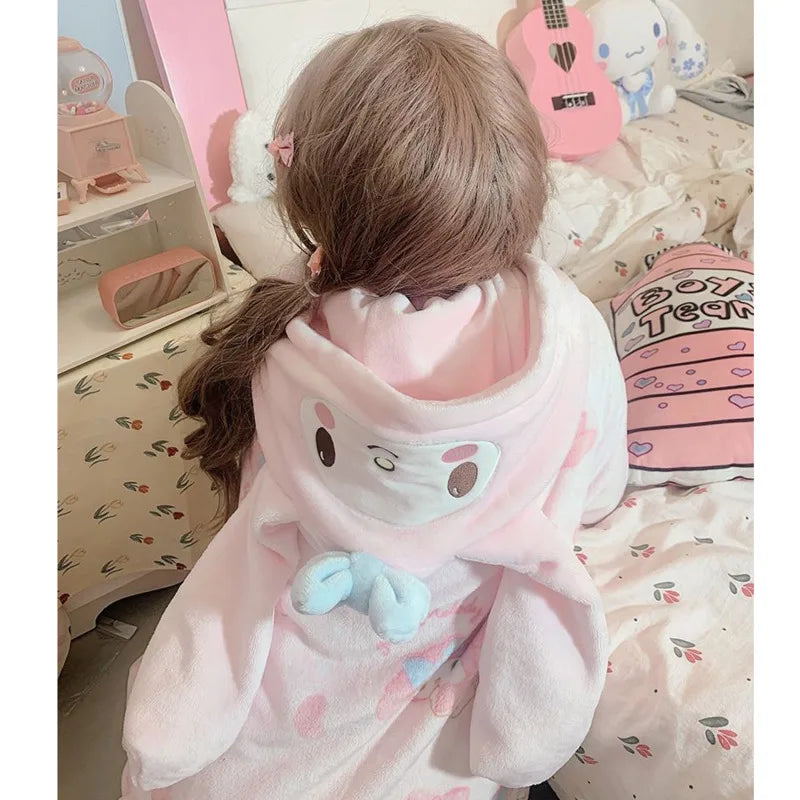 Melo Fluffy Winter Pajamas Dress Pants SK444