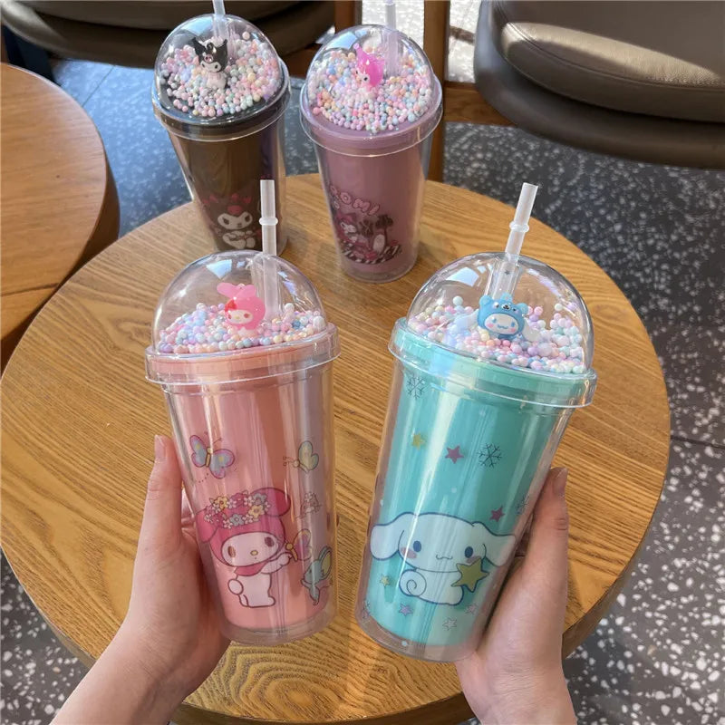 Cartoon Double-layer Plastic Bottle KI494