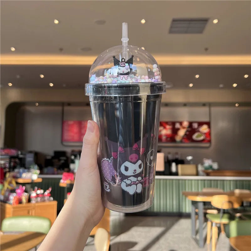 Cartoon Double-layer Plastic Bottle KI494
