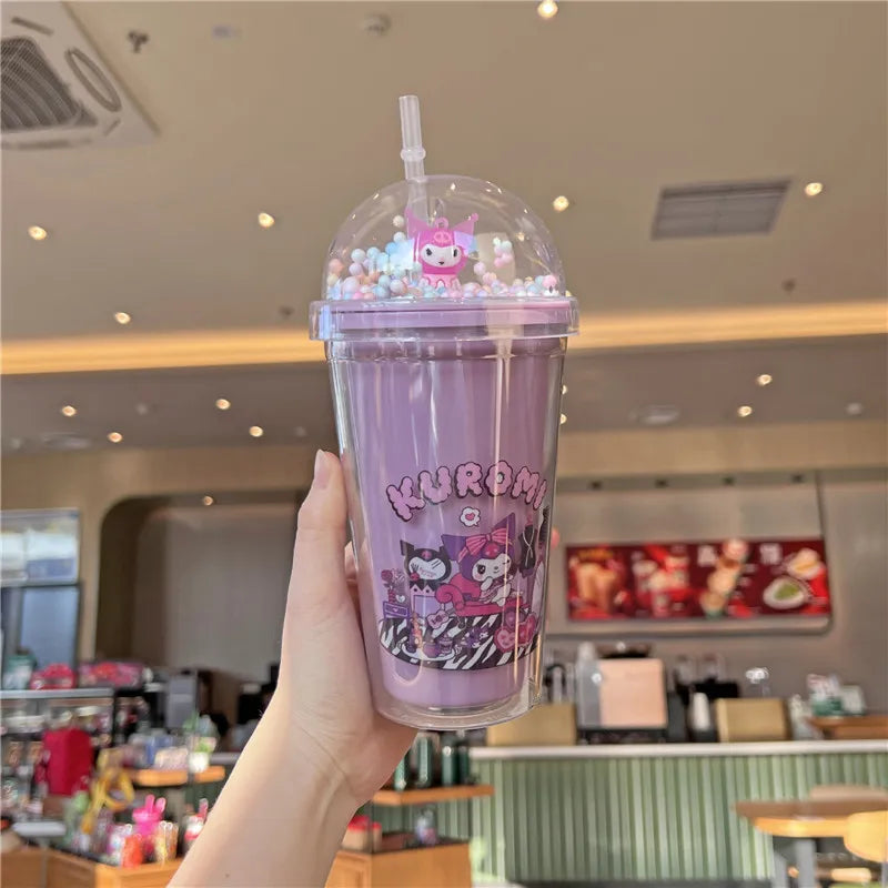 Cartoon Double-layer Plastic Bottle KI494