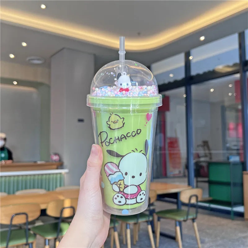 Cartoon Double-layer Plastic Bottle KI494