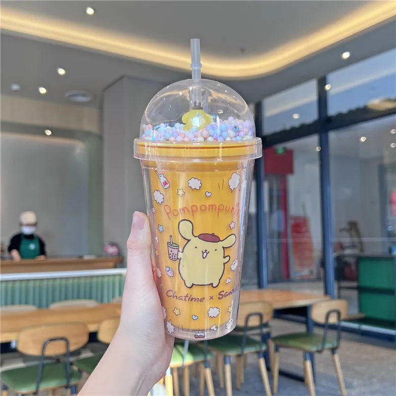 Cartoon Double-layer Plastic Bottle KI494