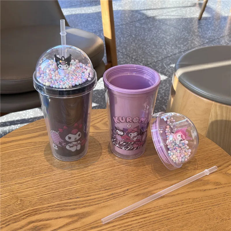 Cartoon Double-layer Plastic Bottle KI494
