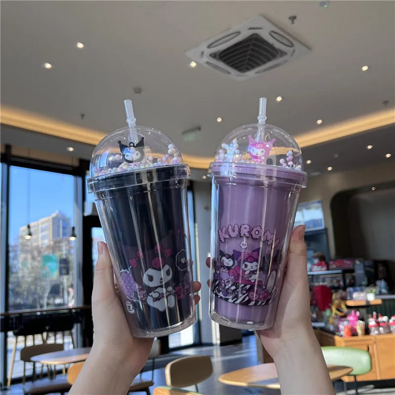 Cartoon Double-layer Plastic Bottle KI494