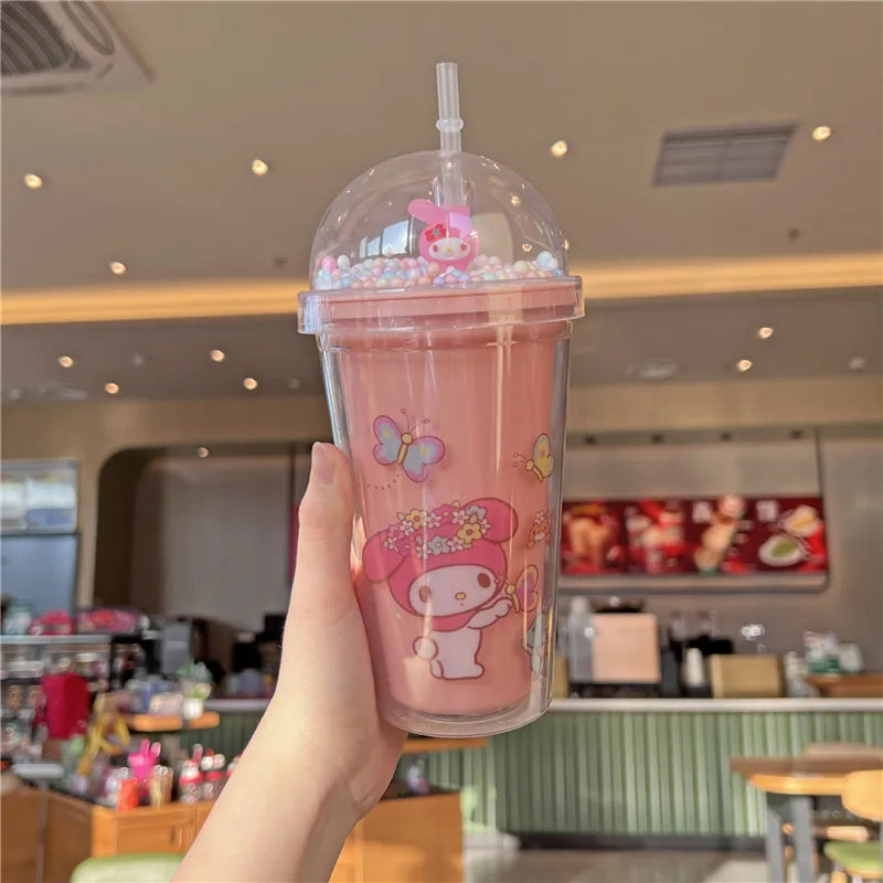 Cartoon Double-layer Plastic Bottle KI494