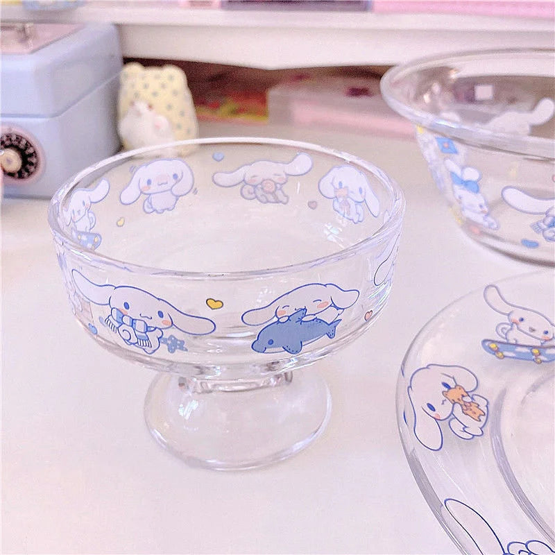 Cinna Glass Bowl and Plate SK280