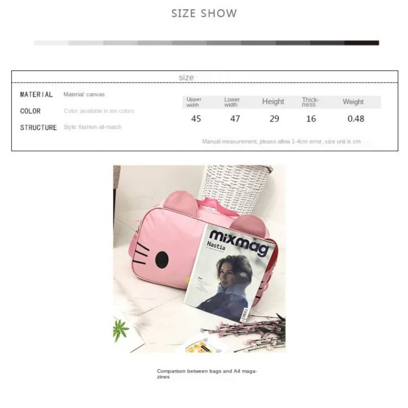 Kitty Travel Large Capacity Shoulder Bag