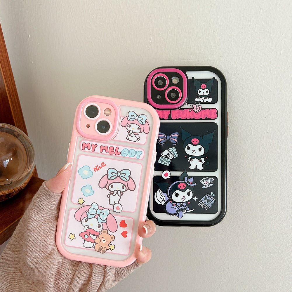 Kuro and Melo iPhone Case With Chain