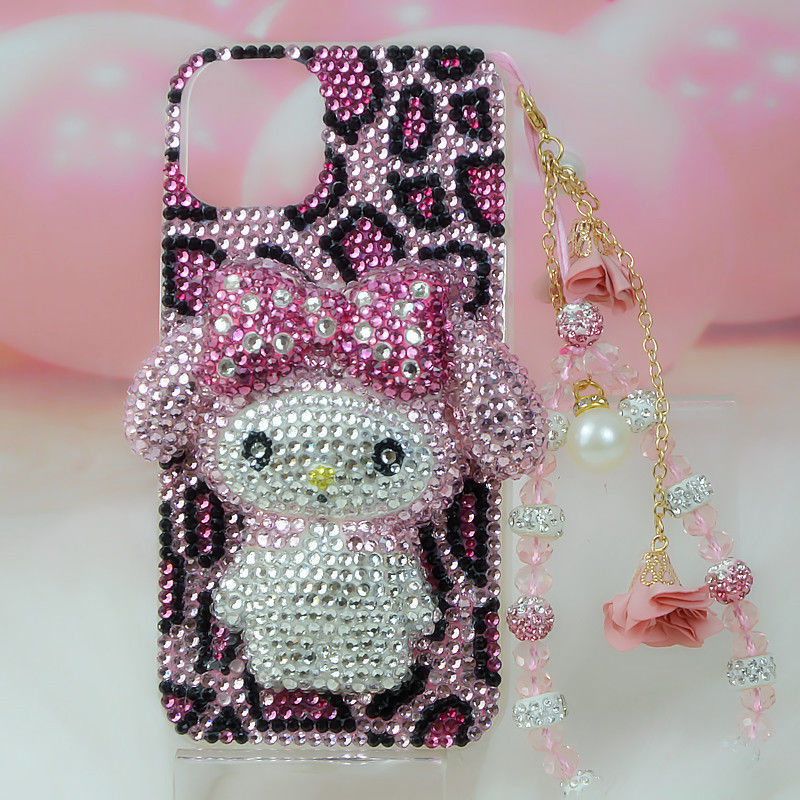 Melo Rhinestone iPhone Case With Chain