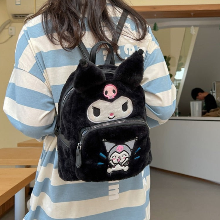 Kawaii Cartoon Plush Backpack