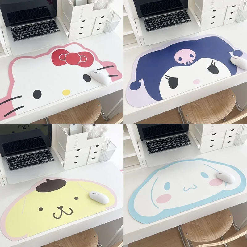 Cartoon Leather Mouse Pad Desktop Mat