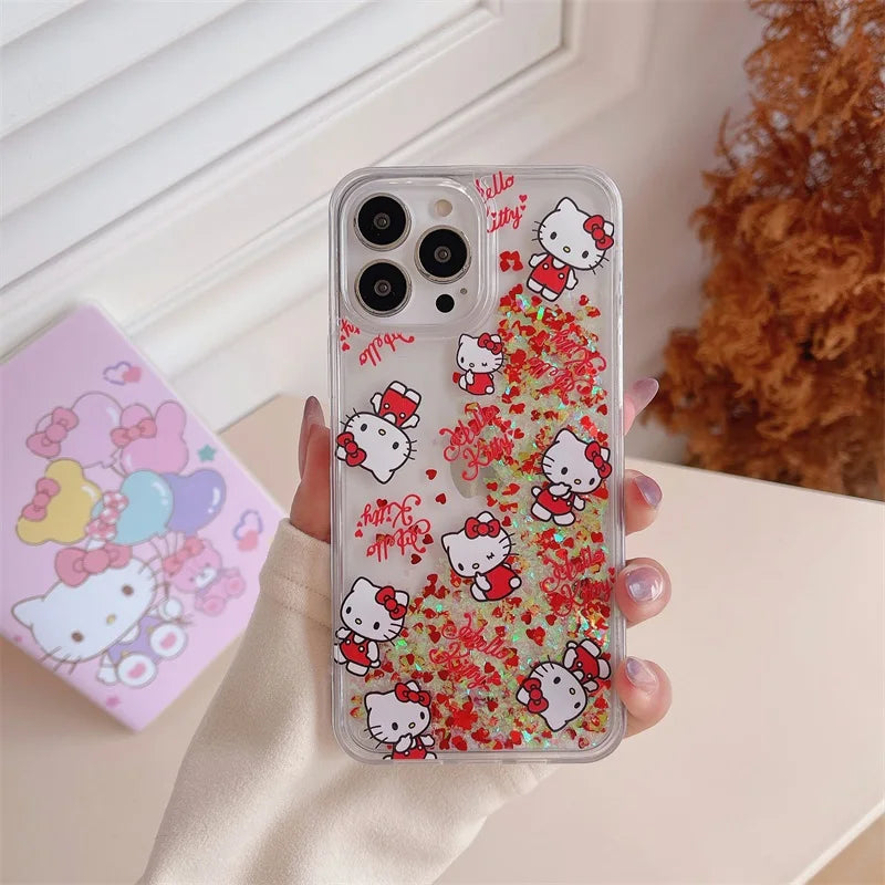 Kitty Glitter iPhone Case