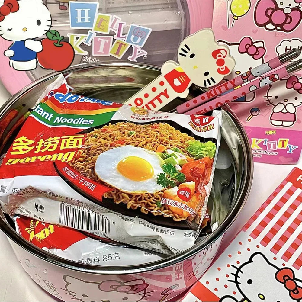 Kitty Stainless Steel Ramen Bowl